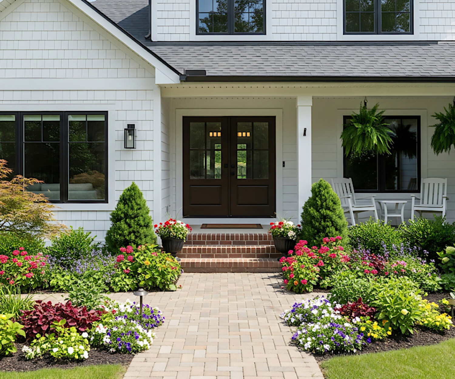 Front Entry Landscaping ideas around home in Naperville