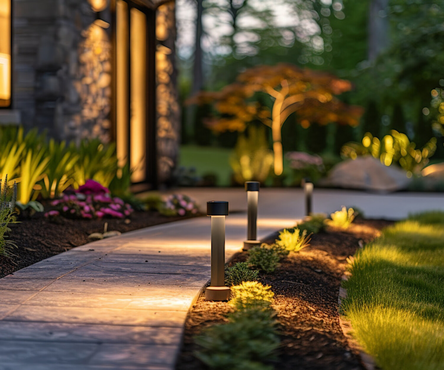 landscape lighting in Naperville